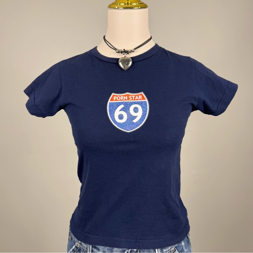 y2k pornstar baby tee